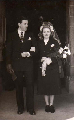 Mariage Pierre Esnoux et Yvonne Ouvrard 1949